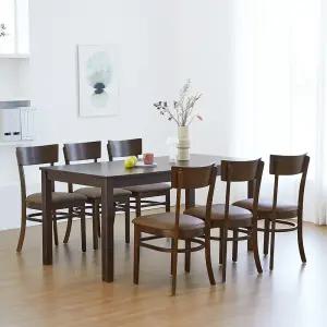 앨빈 민트 6인 원목 식탁세트(의자6개)