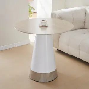 비올라 800 원형 화이트 테이블(단품)