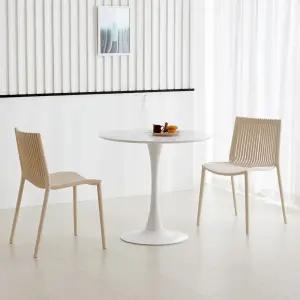 아론 코타 원형 2인 800 식탁세트