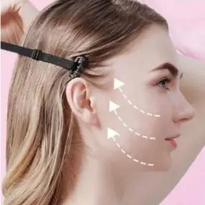 브이라인얼굴클립 얼굴 리프팅 클립 밴드 헤어텐션 눈 주름 블랙 브라운