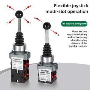 호환 22MM 크로스 마스터 조이스틱 스위치 듀얼 4방향 자동 리셋/자동 잠금 마이크로 로커 암 XD2 반전 작