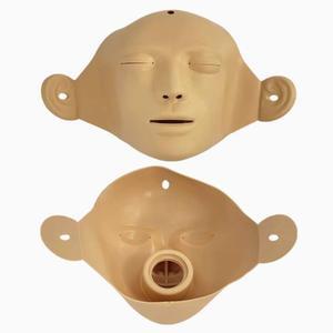 의대생 Cpr 마니킨 특수 액세서리 배리어 마스크 폐 가방, 교체 가능한 얼굴 피부 압박 훈련 모델, 의료 교