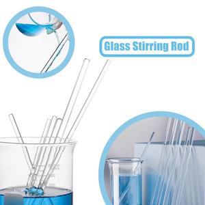 실험실 유리 교반봉 4/5/6/7/8/12mm 직경 150/200/250/300mm 길이 화학 붕규산염 고내열 교반기