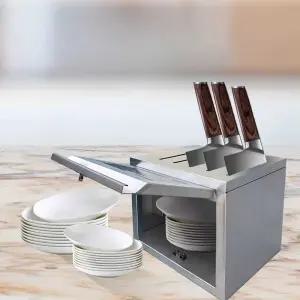 업소용 칼 소독기 조리도구 UV살균 식당 가위 홀더