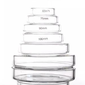 실험실 기기 유리 페트리 접시 박테리아 세포 고 붕규산염 60mm, 75mm, 100mm, 150mm