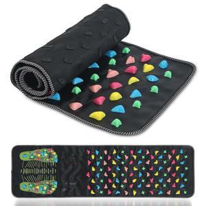 편안한 신체 반사를 위한 AQQHSAIN 발 마사지 매트 발 지압 패드 오래 앉아 있는 노인 및 직장인을 위한 걷기 스톤 발 마사지 매트