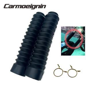 범용 오토바이 고무 프론트 포크 커버 각반할리 야마하 호환 혼다 호환용 충격 흡수 부츠2 개