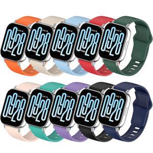 레드미 워치용 Z.DuDuZAZA 밴드 5 액티브 스트랩 /레드미 워치 5 여성용 라이트 밴드, 샤오미 워치 5 라이트 / 5 액티브 벨트와 호환되는 10PCS 소프트 실리콘 손목 밴드 교체