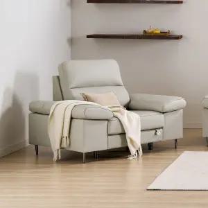 디바인 1인용 이태리 천연통가죽 소파