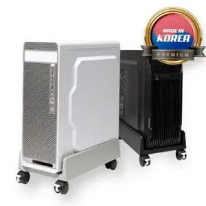 [셀러에이드]이동식 받침대 컴퓨터 캐리어 조절 이동 본체 데스크탑