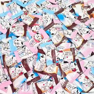 롯데 말랑카우 3가지맛 114입 세트 밀크 딸기우유 빠삐코 대용량 개별 포장 젤리 간식 화이트데이 어린이날