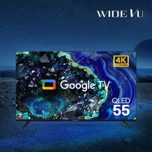 [무료방문설치]  구글 스마트 QLED 139cm(55인치) UHD 4K TV EKW551QA 기사방문 스탠