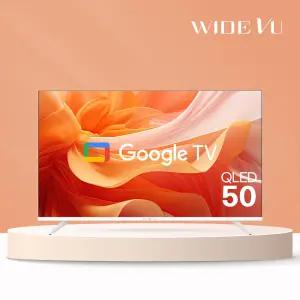 QLED 127cm(50인치) UHD 4K TV 화이트색상 구글 스마트TV QWGE50UT1