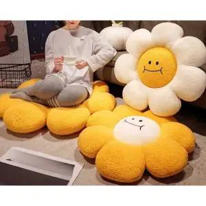 쿠션 해바라기 방석 거실 인테리어 의자 좌식 등받이 소파