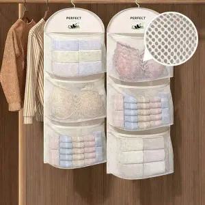 걸이형 메쉬 여행파우치 수건 속옷 수납백