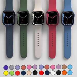 애플 호환 워치 밴드용 실리콘 스트랩 46mm 코레아 브레이슬릿 iWatch 시리즈 11 10 9 8 7 6 5 SE3 울트라