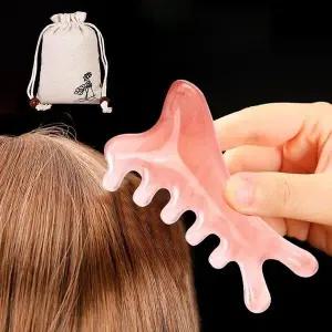 [콩심팥심]두피 마사지 헤어 빗 셀프 안마 괄사 전신 홈케어 얼굴 종아리 케어