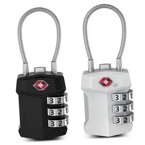 수하물 번호키 여행 와이어자물쇠 여행용 tsa 자물쇠