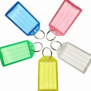 가방 고리형 식별 여행용 투명 네임텍 재사용 사각 투명네임텍