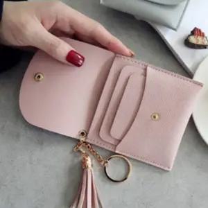 수납 데일리 카드 휴대용 키링 여성 가죽 지갑 휴대용카드지갑