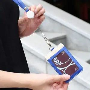 목걸이 카드 목걸이형 사원증 학생증 릴홀더 지갑 가죽