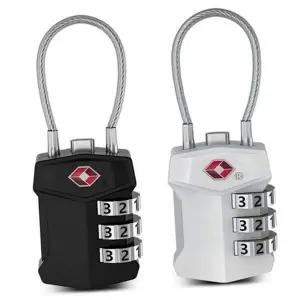 [셀러에이드]수하물 번호키 여행 와이어자물쇠 여행용 tsa 자물쇠