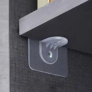 [하프클럽/셀러허브]선반 받침 스티커 투명 홀더 옷장선반 DD-10588