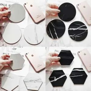 촬영소품_PVC 대리석 마블코스터 컵받침 Iwo4+2JHi