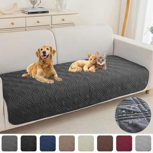 1PC 오염방지 플래드 애완동물 시트 슬립커버 침대 강아지 스크래치 소파 거실용 패드 커버 매트리스 미끄럼 방지 L자형 고양이