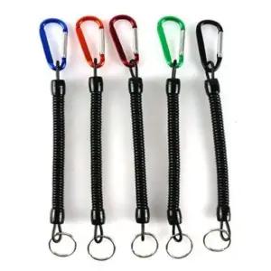 분실방지 씨타임 벌크 스프링줄 안전고리 카라비너 1m