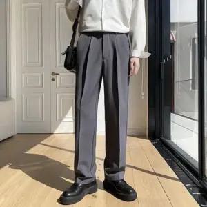 밴딩 남자 정장슬랙스 기본핏 일자 슬랙스팬츠