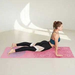 [콩심팥심]흡습속건 요가매트 타월 커버 185x63cm 미끄럼방지 패드