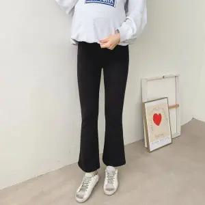 [보리보리/마미누리]임부 쭈리 레깅스 부츠컷 나팔핏 블랙 데일리 편한 바지