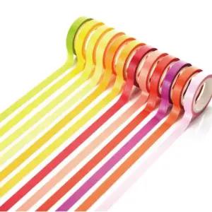 다이어리 꾸미기 공예 장식용 단색 종이 마스킹 테이프 세트 40색 테잎