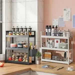 주방 거실 욕실 책상 틈새 다용도 수납 선반 수납장