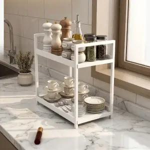 주방 욕실 거실 화장품 수납 틈새 코너 정리함 선반