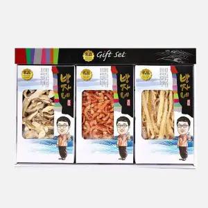 VB E8J5M8X8 3종 건어물세트 두절새우 표고버섯 황태채