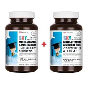 미국 K8N9Q6B7 어바틀 SKY 멀티비타민 미네랄 맥스 90캡슐 2병