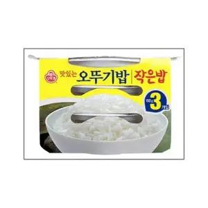 맛있는 K4B4P3N0 오뚜기밥 작은밥 150g 3EA 오뚜기
