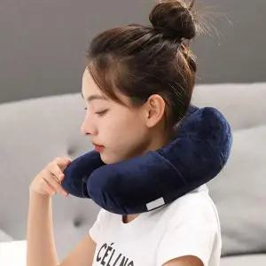 여행용 O6T5L6Z7 소프트 목베개 메리폼 목쿠션 휴대용 기내용
