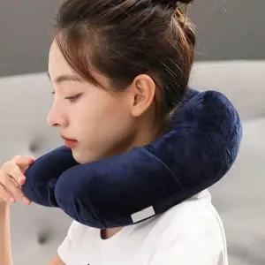 인체공학적 B3J7J1W9 설계 극세사 여행용 소프트 목베개