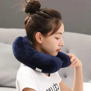 소프트 X7D8N9D4 목베개 여행용 기내 라텍스 메리폼 목쿠션
