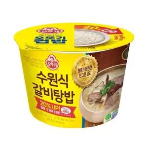 컵밥 H3D5M1M7 수원식갈비탕밥 311GX12개 1박스 오뚜기