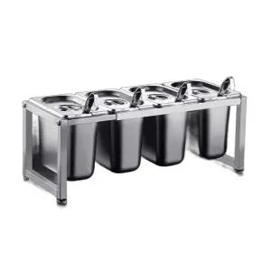 스테인리스 밧드 업소용 밧트 식당 잼스탠드 급식 11호 소스통 용기 플랫