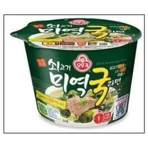 쇠고기 T3G1O9Q4 미역국 라면 큰컵 100gx12개 박스 오뚜기