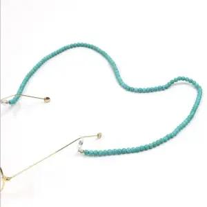 터키석 코발트 체인 안경줄 선글라스 비즈 목걸이 끈 고급 겸용  [mW845E61]