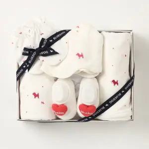 [롯데백화점]블루독베이비 RD B.I뱀부배내 5종 출산선물세트 46370-000-02 .4637000002 임신출산백일돌선물