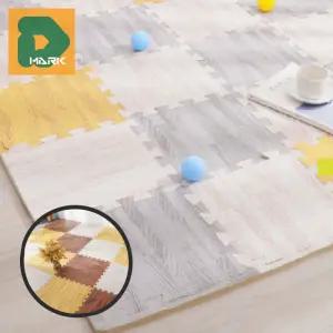 층간소음 조립매트 16p 층간 바닥재 실내 거실용매트 소음 아이 방지매트 EVA 퍼즐매트 우드무늬 방