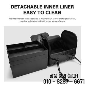 휴대용 메이크업 보관 케이스 전문 여행 스타일러 네일 도구 상자 미용실 용품