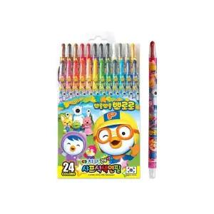 TBZ 지구 뽀로로 샤프식 색연필 24색